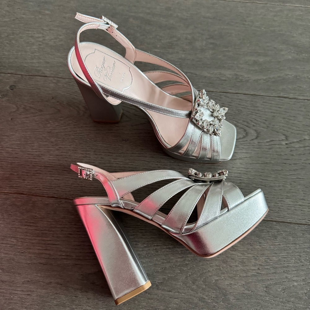 Roger vivier platform embellished heels